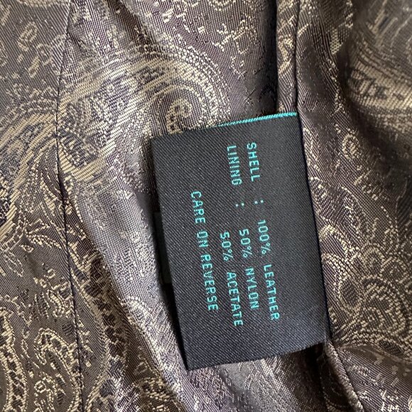 Siena Studio Genuine Leather Jacket Blazer Dark Brown - Size S - Picture 6 of 10